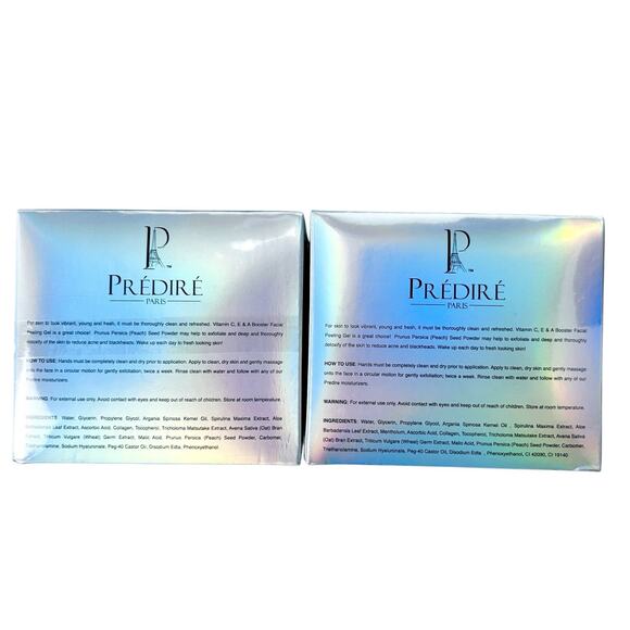 Predire Paris Lot of 2 Argan Oil Facial Peeling Gel Cooling Facial Peeling Gel - Picture 3 of 6